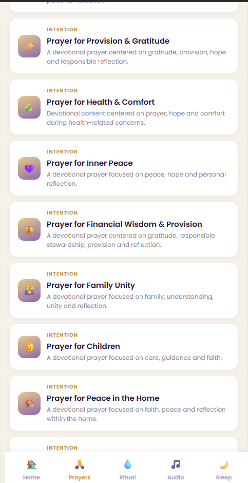 Prayer and devotional library